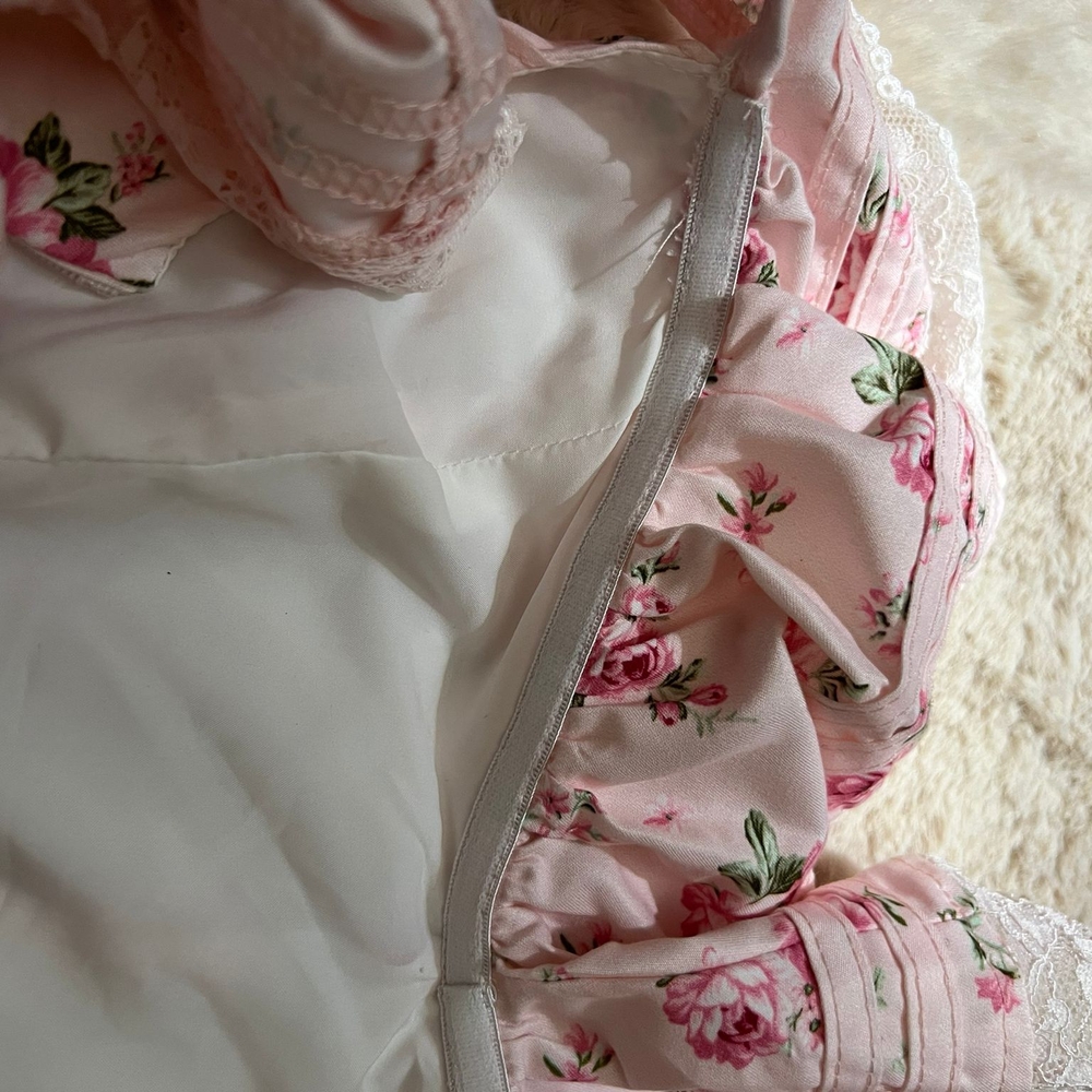 SHEIN Pink Floral Ruffle Dress - Picture 6 of 6